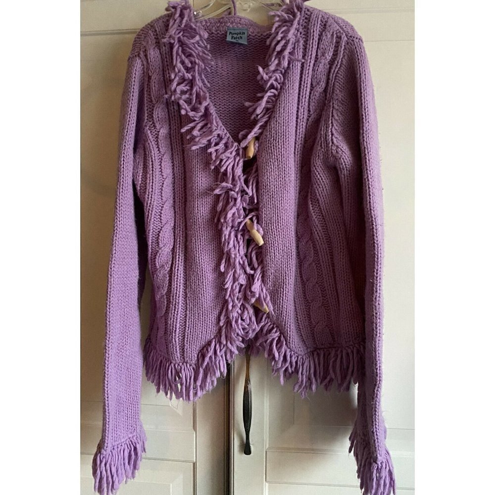 Pumpkin Patch Purple‎ Lavender Knit Sweater Sz 10